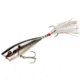 Booyah Boss Pop Topwater Popper, 3in, 3/8 oz, Chrome Black, BYBP325
