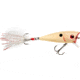 Booyah Prank Popper Diver, 5/16oz, 2.31in, 0-2 Feet, 6 Trebles, Bone Shiner, BYPRK217