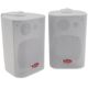 Boss Audio 4in 3-Way In Door / Out Door 200 Watts Box-Speaker, White, MR43W