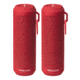 Boss Audio Bolt Marine Bluetooth Portable Speaker System with Flashlight - Pair - Red 77215
