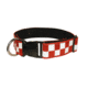 Boston Leather 1-1/2 Red &amp; White Policeband - 8159-5