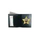 Boston Leather Book Style Badge Wallet, Black - 150-7009