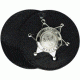 Boston Leather 3 1/2in Round Badge Holder, Swi - 5889-1