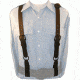 Boston Leather Police Suspenders - 9180-1