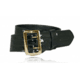 Boston Leather Sam Browne Belt, Four-Row Stitched, 2 1/4 Wide, 36in, 6504-BRN-1-36-GLD