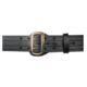 Boston Leather Sam Browne Belt, Four-row Stitched, 2 1/4 Wide, Black - 6504-2-46-GLD