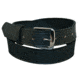 Boston Leather 1 1/2 Lined Off Duty Belts - Mens, Nickel, Nickel Buckle, Plain, Black, 48 in, 6582-1-48