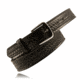 Boston Leather 1 1/2 Lined Off Duty Belts - Mens, Nickel, Basket Weave, Black, 28in, 6582-3-28