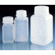BrandTech Square Laboratory Bottles, Low-Density Polyethylene, Wide Mouth, BrandTech V92789