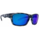 BREAKLINE OPTICS Oversoul Sunglasses, Gunmetal Tortoise / Blue Mirror, BL-OVS-GT-BLM-P.01