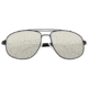 Breed Asteroid Sunglasses, Black Titanium Frame, Silver Polarized Lens, Black/Silver, One Size, BSG052BK