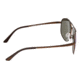 Breed Asteroid Sunglasses, Brown Titanium Frame, Blue Polarized Lens, Brown/Blue, One Size, BSG052BN
