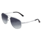 Breed Asteroid Sunglasses, Silver Titanium Frame, Black Polarized Lens, Silver/Black, One Size, BSG052SL