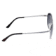 Breed Asteroid Sunglasses, Silver Titanium Frame, Black Polarized Lens, Silver/Black, One Size, BSG052SL