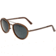 Breed Gemini Titanium Sunglasses, Brown Frame, Black Lens, Polarized, One Size, BSG038BN