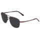 Breed Hera Sunglasses, Brown Titanium Frame, Black Polarized Lens, Brown//Black, One Size, BSG054RB
