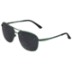 Breed Hera Sunglasses, Green Titanium Frame, Black Polarized Lens, Green/Black, One Size, BSG054GN