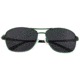 Breed Hera Sunglasses, Green Titanium Frame, Black Polarized Lens, Green/Black, One Size, BSG054GN
