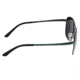 Breed Hera Sunglasses, Green Titanium Frame, Black Polarized Lens, Green/Black, One Size, BSG054GN