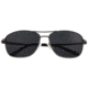 Breed Hera Sunglasses, Gunmetal Titanium Frame, Black Polarized Lens, Gunmetal/Black, One Size, BSG054GY