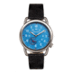 Breed Leather-Band Watch w/Second Sub-dial, Black/Blue, BRD8804, Black/Blue, One Size, BRD8804
