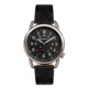 Breed Leather-Band Watch w/Second Sub-dial, Black, BRD8806, Black, One Size, BRD8806