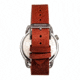 Breed Leather-Band Watch w/Second Sub-dial, Brown/Green, BRD8803, Brown/Green, One Size, BRD8803