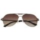 Breed Mount Sunglasses, Bronze Titanium Frame, Brown Polarized Lens, Bronze/Brown, One Size, BSG056BN