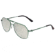 Breed Mount Sunglasses, Green Titanium Frame, Silver Polarized Lens, Green/Silver, One Size, BSG056GN