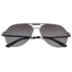 Breed Mount Sunglasses, Gunmetal Titanium Frame, Black Polarized Lens, Gunmetal/Black, One Size, BSG056GY
