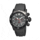 Breed Mens 4305 Salvatore Watch - Charcoal Silicone Band,Black Bezel,Strap Buckle,Charcoal Analog Dial,Silver Hand BRD4305