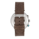 Breed Tempest Chronograph Leather-Band Watch w/Date, Grey/White, One Size, BRD8602