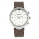 Breed Tempest Chronograph Leather-Band Watch w/Date, Grey/White, One Size, BRD8602