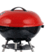 BRENTWOOD Portable Charcoal BBQ Grill with Wheels, Red, 17, BB-1701