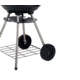 BRENTWOOD Portable Charcoal BBQ Grill with Wheels, Red, 17, BB-1701