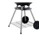 BRENTWOOD Portable Charcoal BBQ Grill with Wheels, Red, 17, BB-1701