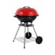 BRENTWOOD Portable Charcoal BBQ Grill with Wheels, Red, 17, BB-1701