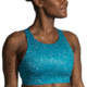 Brooks Drive 3 Pocket Run Bra - Womens, Lagoon Speckle Print, 38AB, 350080464.038AB