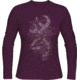 Browning Bg Women's Longsleeve Bead Buckmark Shirt Large Purple