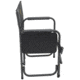 Browning Camping Rimfire Folding Chair w/Multi-Position Side Table, Charcoal/Gray, 8532558