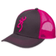 Browning Flashback Cap,Charcoal/Neon Pink 308177771