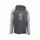 Browning Mens Pavant Hooded Tee, Heather Castlerock, Large, A000302900104