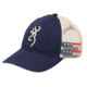 Browning Star Stripes Cap, Navy, One Size, 308770951