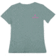 Browning Womens Rt Apc Fuchsia Buckmark S/S Tee-Classic, Charcoal, S BRD020029.097313.S
