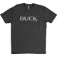 Buck Knives T-Shirt with Logo - Mens, Gray, Large, 12387