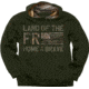 Buck Wear Hoodie ''land Of The Free'' Forest Night Lrg