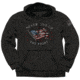 Buck Wear Never Give Up Hoodie - Mens, Black Heather, Large, 3603L