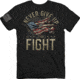 Buck Wear Never Give Up Short Sleeve T-Shirt - Men's, 2XL, Black, 21622X