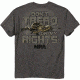 Buck Wear T-shirt Nra ''don't Tread'' Charcoal S-sleeve Med