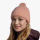 Buff Knitted Beanie, Nerla Crimson, 132335.401.10.00